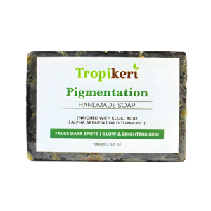 Pigmentation Handmade Soap, Enriched with Kojic Acid, Alpha Arbutin, Wild Turmeric, 100gm