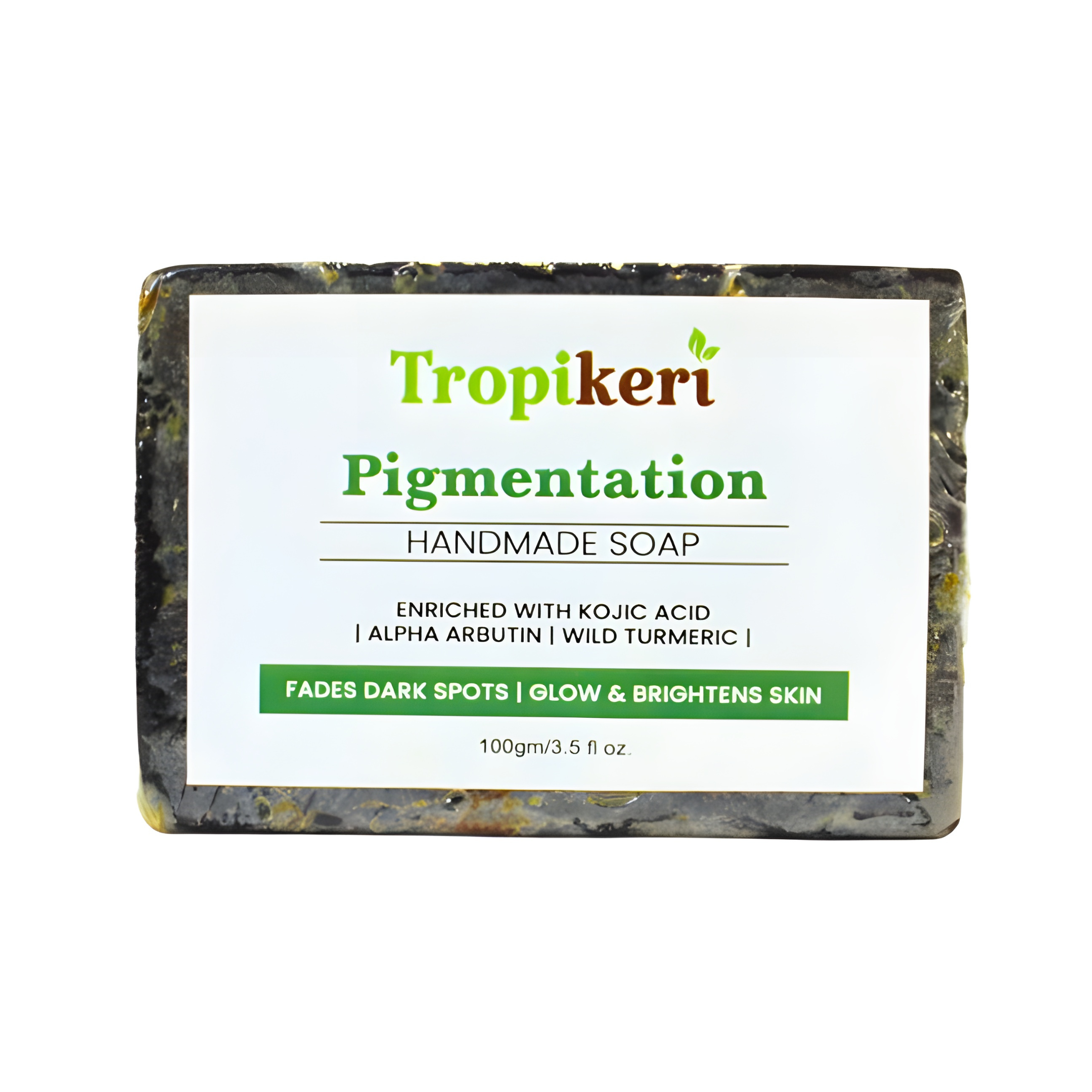 Pigmentation Handmade Soap, Enriched with Kojic Acid, Alpha Arbutin, Wild Turmeric, 100gm